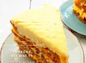 Najlepsze fit ciasto marchewkowe carrot cake 400kcal – 0,5kg – 40g białka
