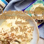 Domowe lody proteinowe bez cukru Lemon Poppyseed BEZ maszyny – 320kcal & 42g białka