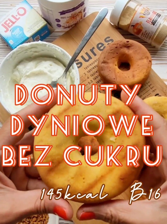 Donuty dyniowe bez cukru – przepis