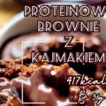 Proteinowe brownie z kajmakiem