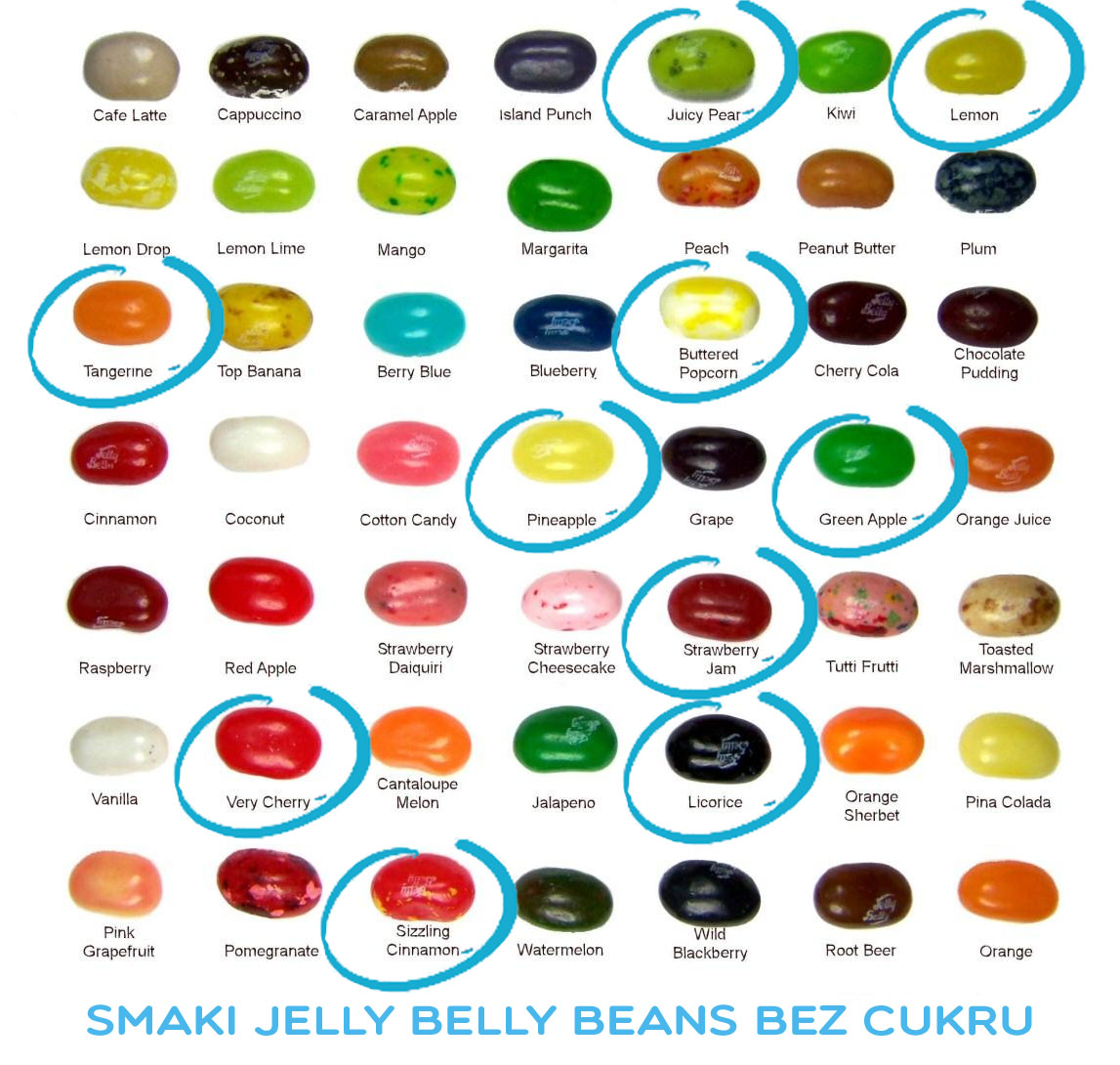 Jelly Belly beans fasolki bez cukru mix